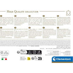 Clementoni puzzle includes a poster to inspire display when finished.