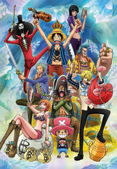 Clementoni One Piece anime puzzle cover-art showcasing vibrant colors for fans.