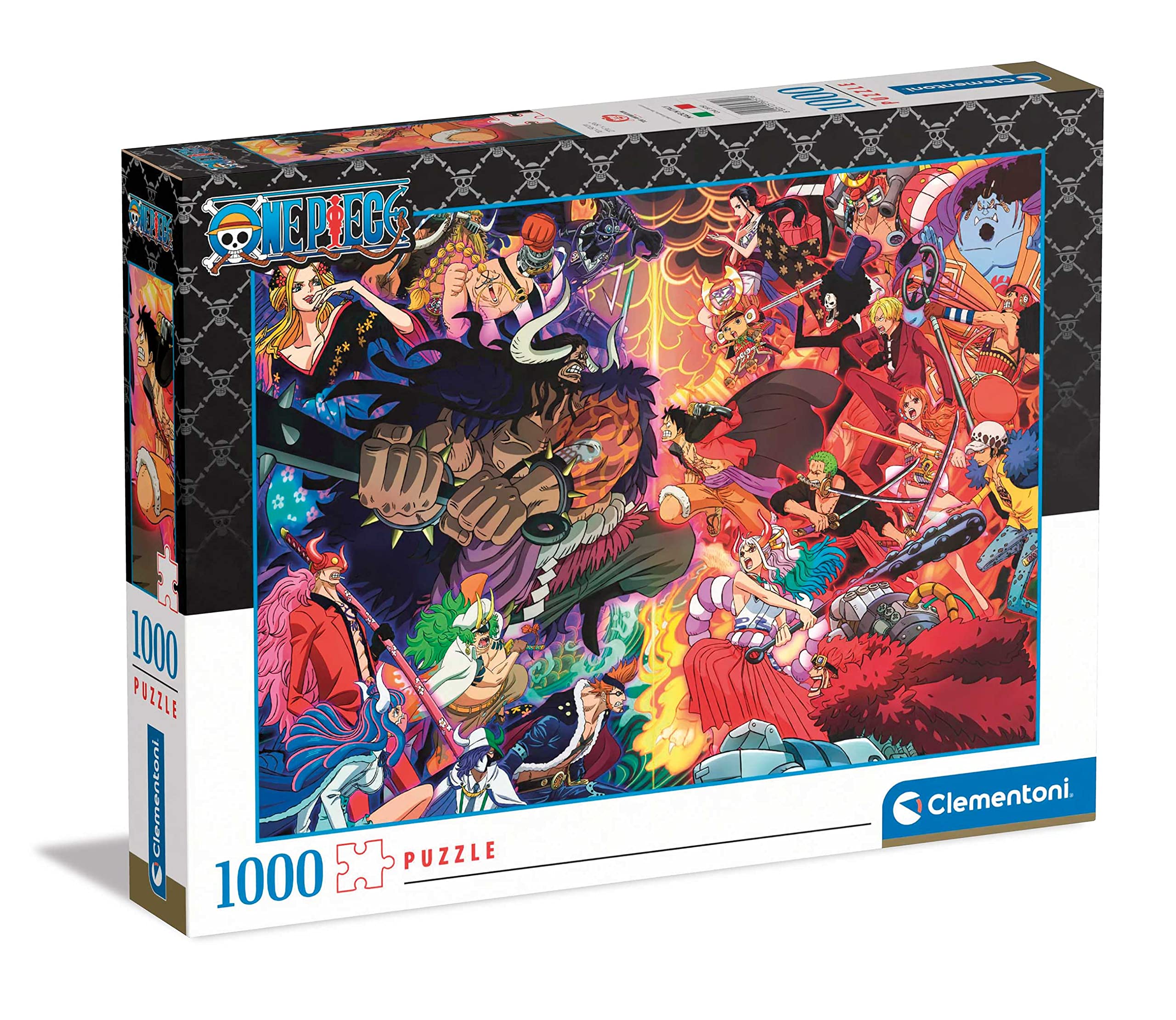 Clementoni One Piece puzzle cover art with vibrant colors for focused evenings