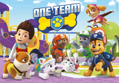 Paw Patrol imagery encourages hands-on play and manual dexterity in young children.