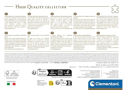 Clementoni poster included with puzzle to help plan the completed scene.