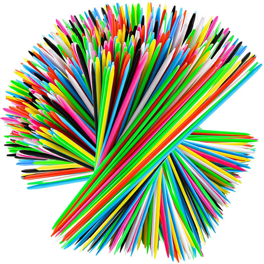 CLESDF Pick Up Sticks 240-piece multicolor set ready for family game night