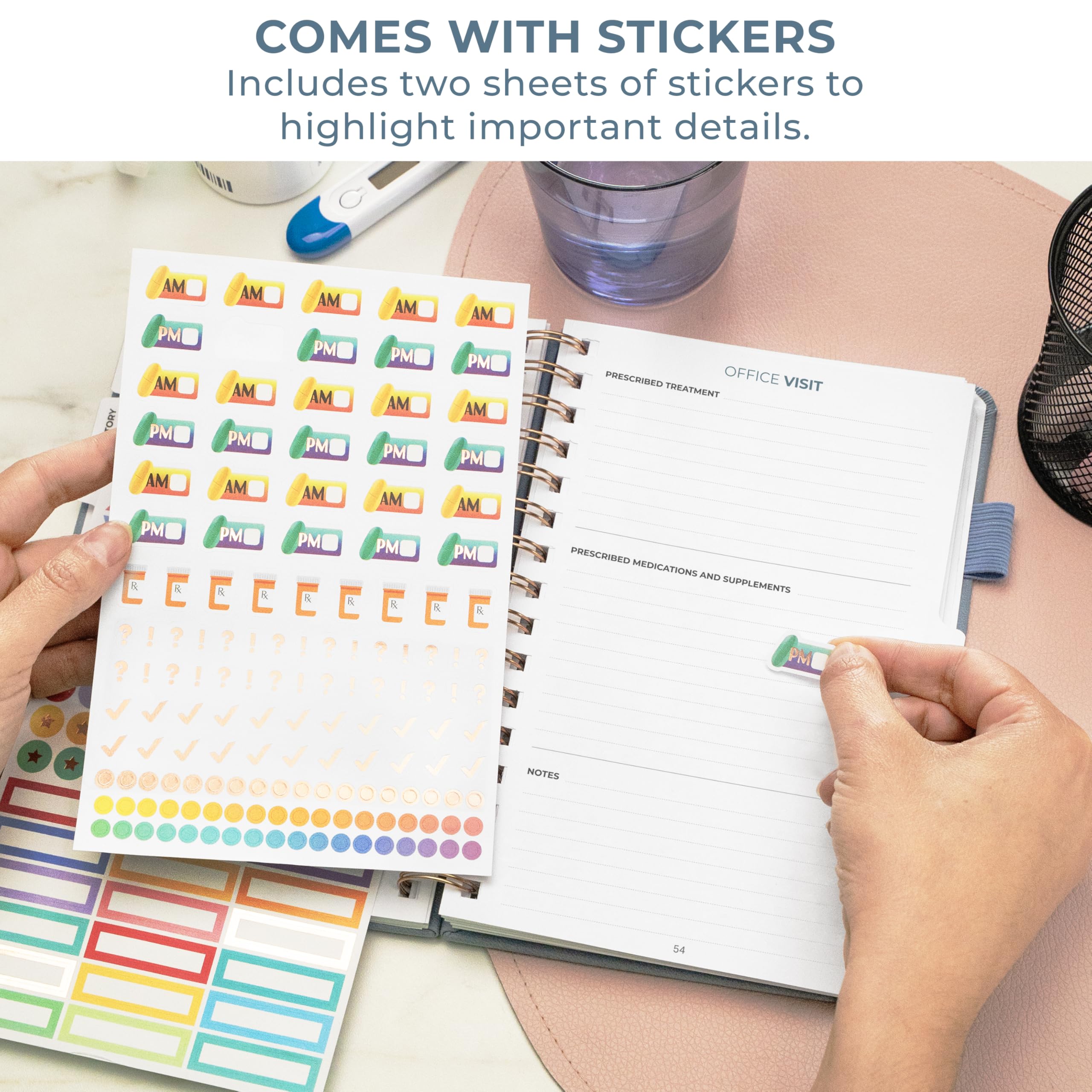 Clever Fox baby logbook contents sample for growth and immunizations.