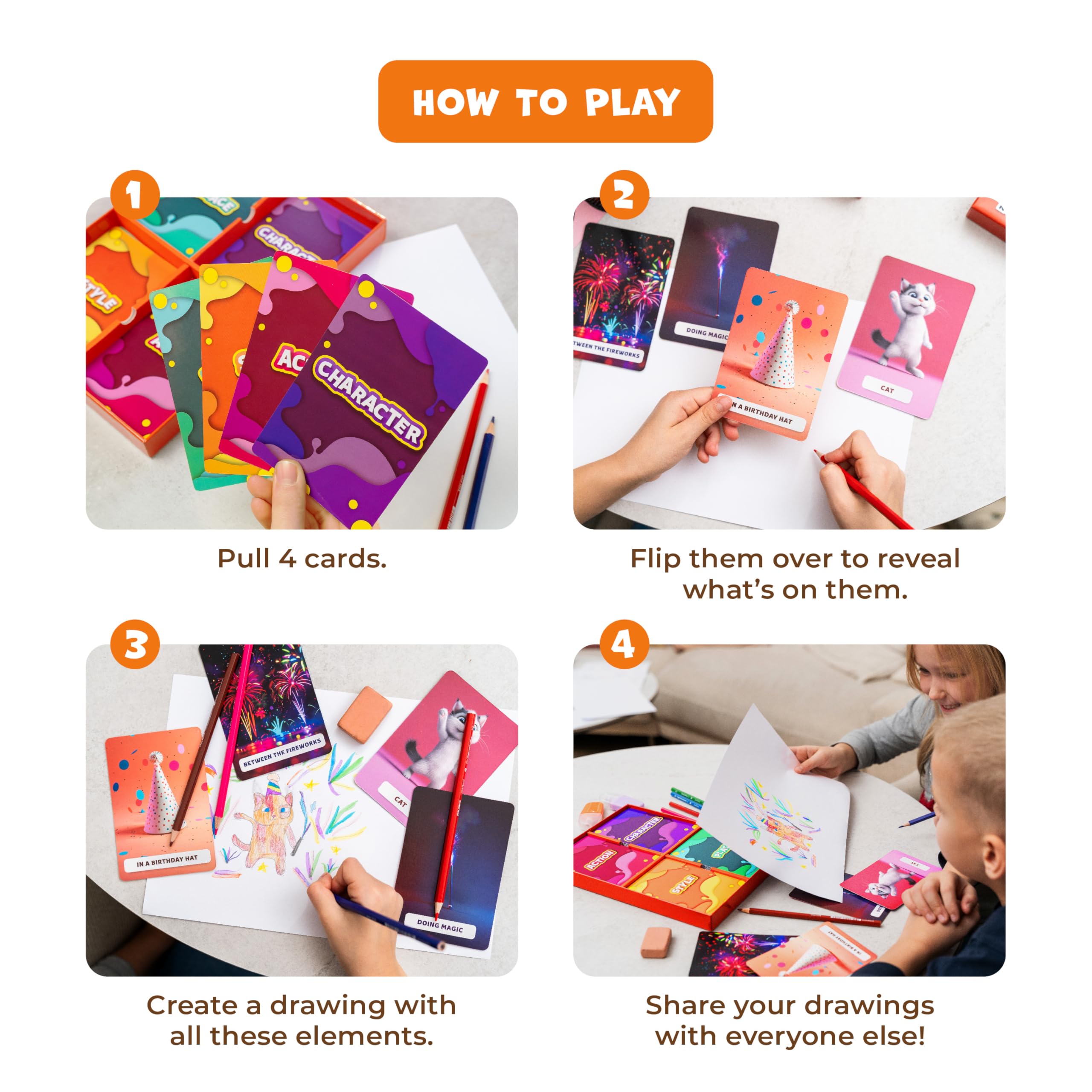 Clever Fox Drawsome solo drawing session using prompt cards to spark creativity