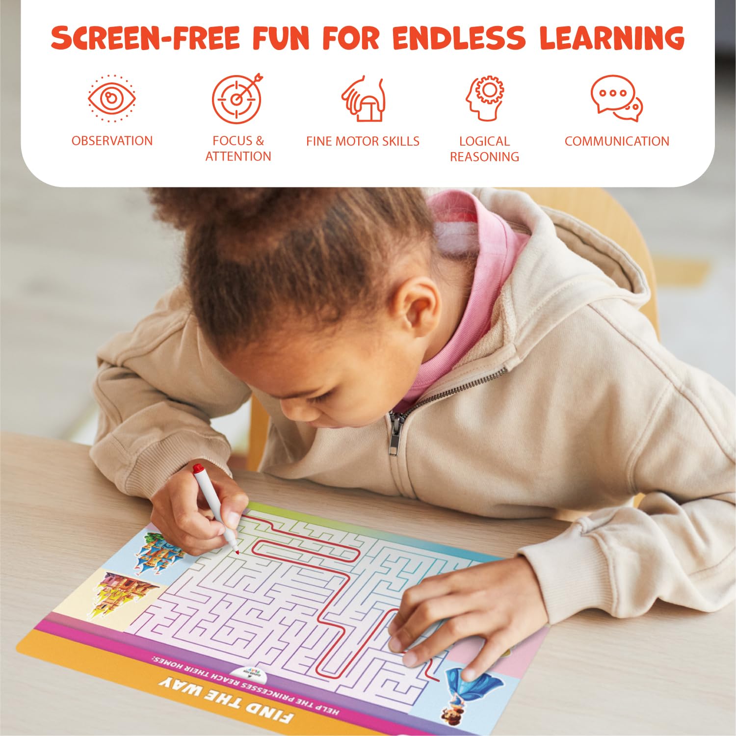 Clever Fox Play mats profession scene, introduces roles during learning tasks