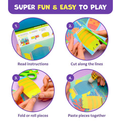 Clever Fox Play Snip & Shape 3D paper projects underway
