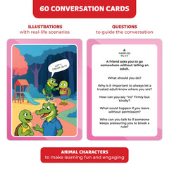 Clever Fox Play Who What Why emergency-scenario-2 card supports critical thinking under pressure.
