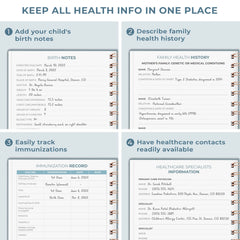 Clever Fox section tabs and back pocket store prescriptions or notes.