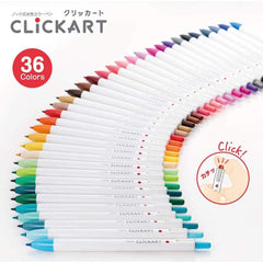 Clickart Zebra 36 Colors Set writing sample shows smooth, water-based ink for easy doodling.