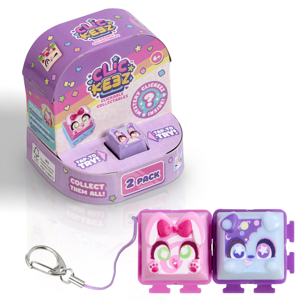 Clickeez Cozy Garden key demonstrates tactile click for on-the-go fun