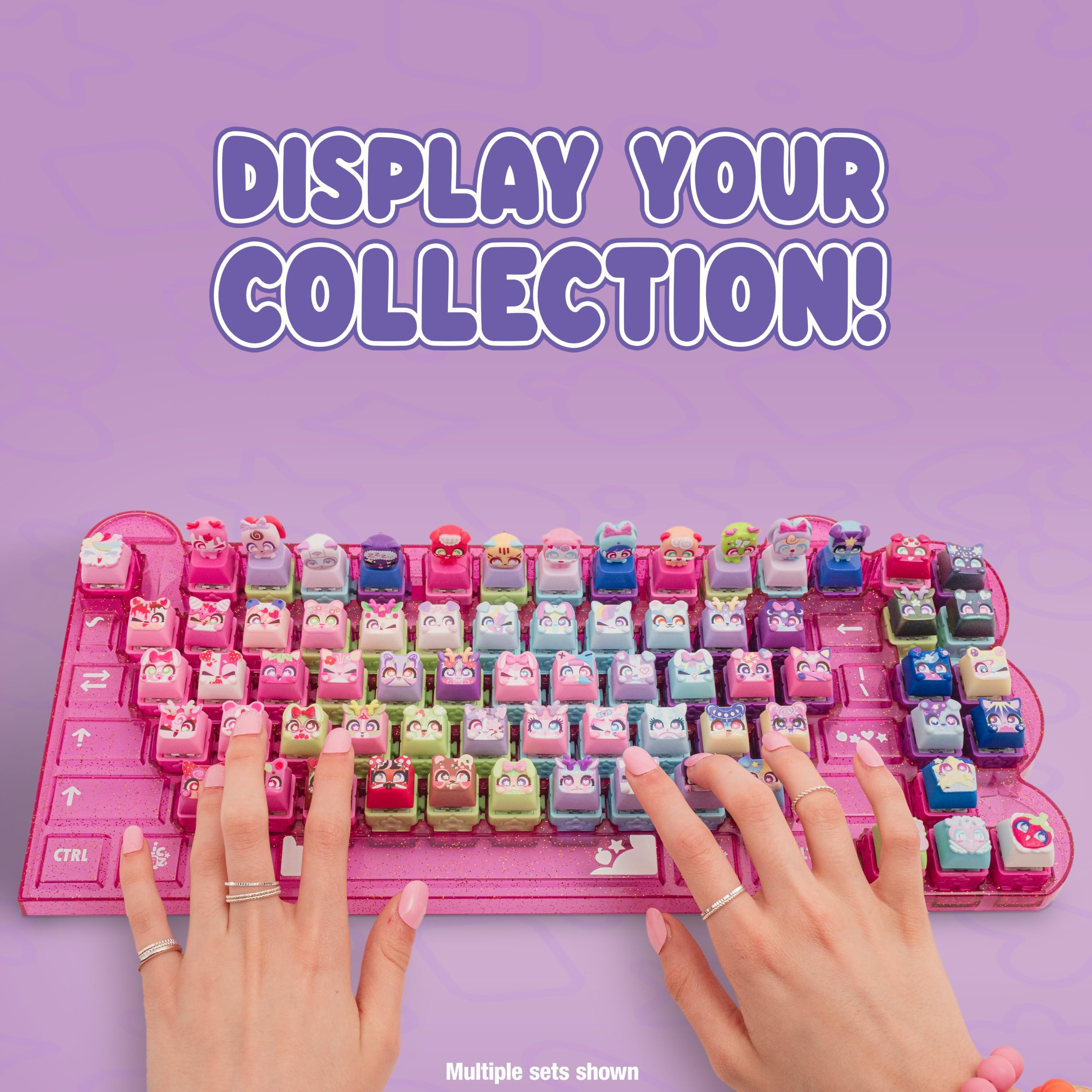 Clickeez Keyboard Mega Pack case open showing slots for Season 1 characters, easy organization.