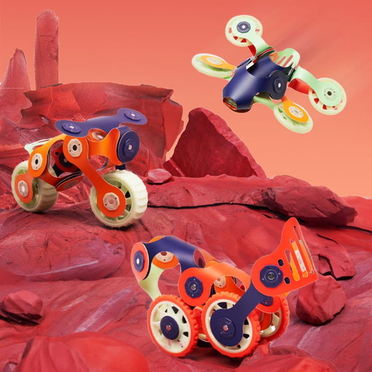 Clixo Mars Rover Pack magnetic-pieces enable sturdy, snap-together space creations
