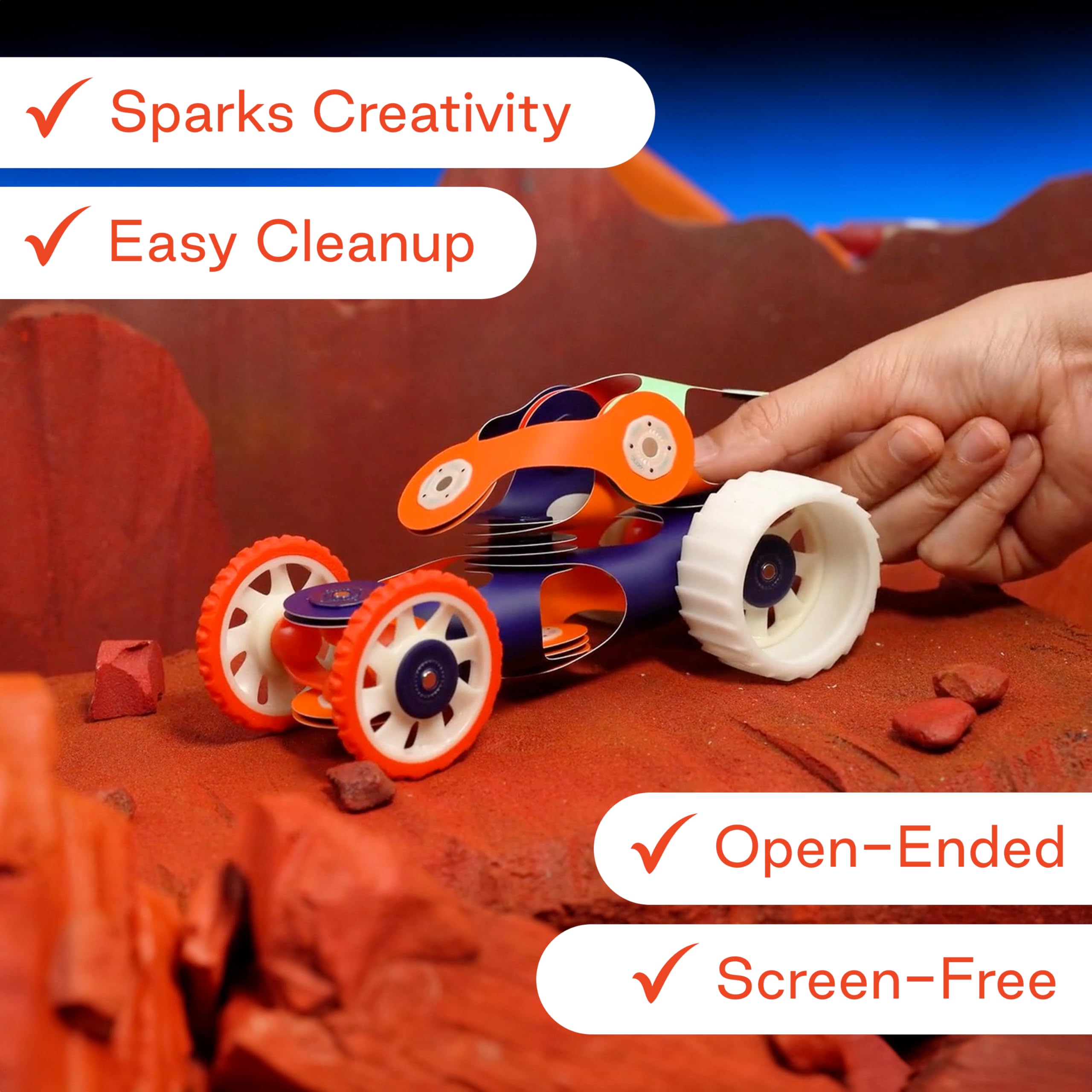 Clixo Mars Rover Pack travel-friendly set ideal for on-the-go space play