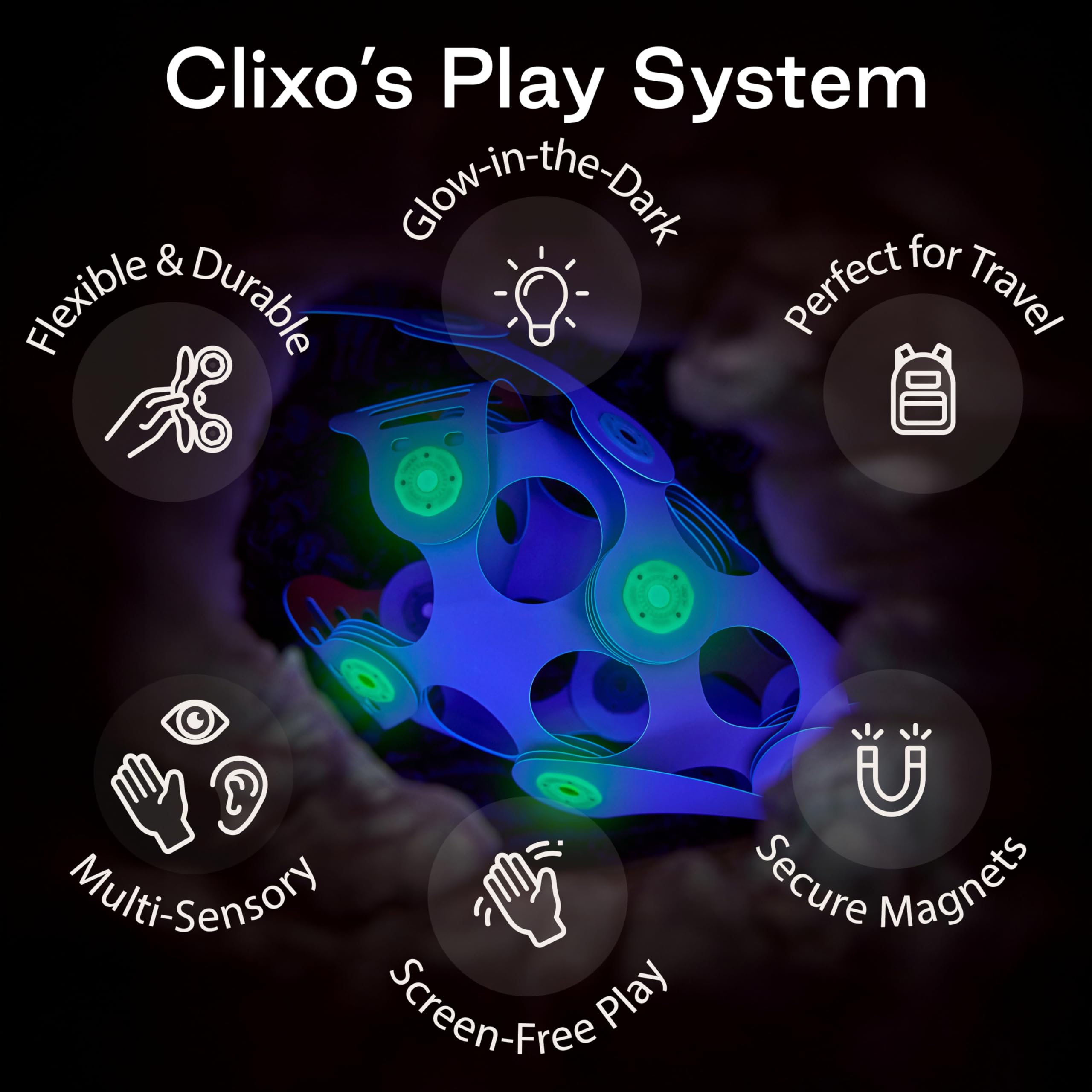 Clixo Ocean Creatures Pack supports STEAM learning through spatial reasoning and problem solving