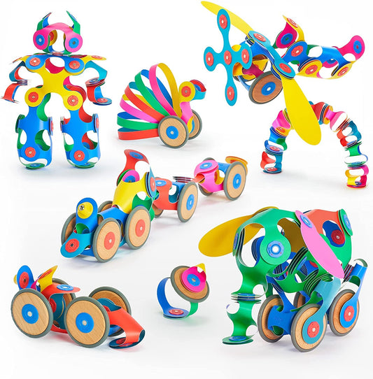 Clixo Wheel Creator Pack 72 pieces enabling imaginative builds with magnetic ease