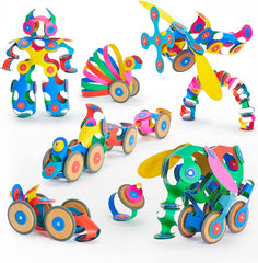 Clixo Wheel Creator Pack 72 pieces enabling imaginative builds with magnetic ease