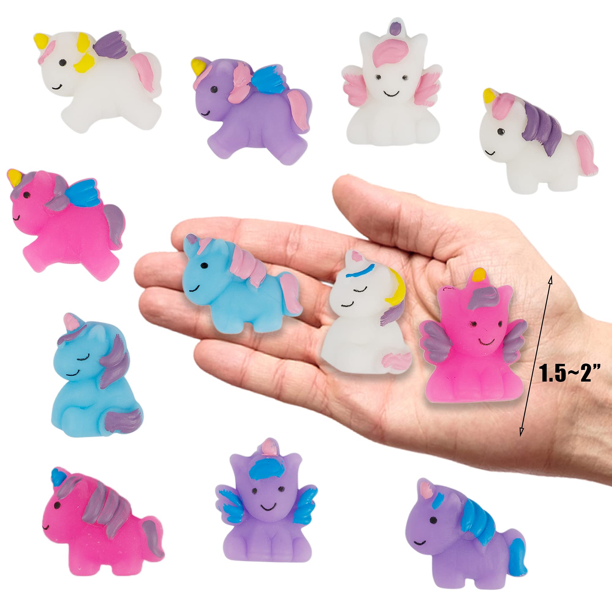 Cllayees kawaii unicorn squishy in pink, ideal as party favors or classroom prizes.