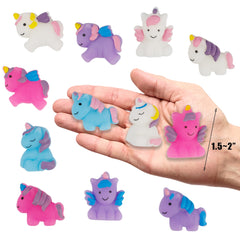 Cllayees kawaii unicorn squishy in pink, ideal as party favors or classroom prizes.