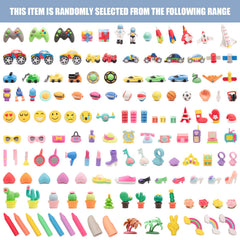 Clock King 132pcs erasers princess collection sparks imaginative writing and organization.