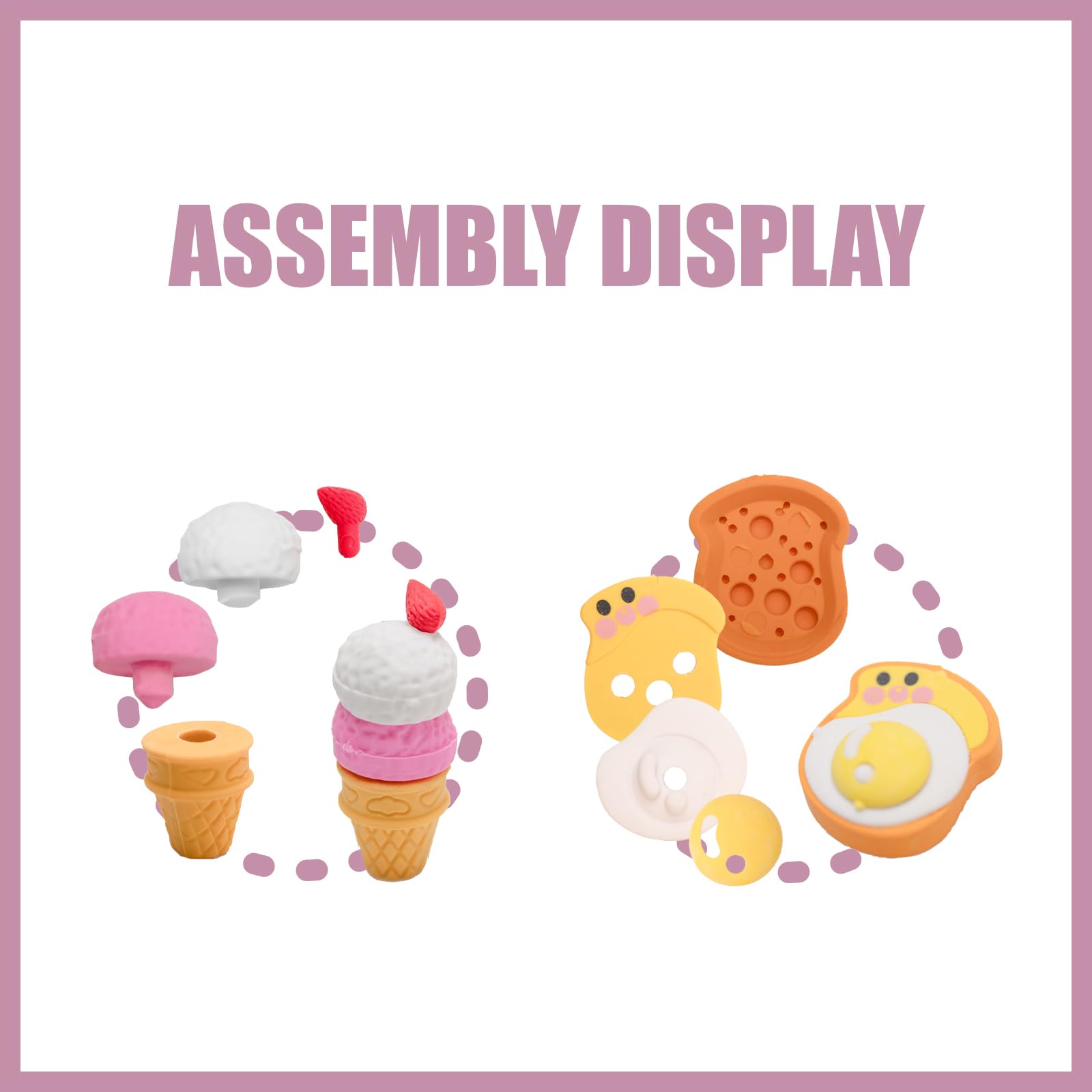 Clock King 3D erasers show safe, non-toxic TPR material for kids.