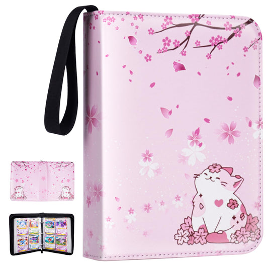 CLOKORIA card binder front cover Sakura cat, inviting kids to display favorites.