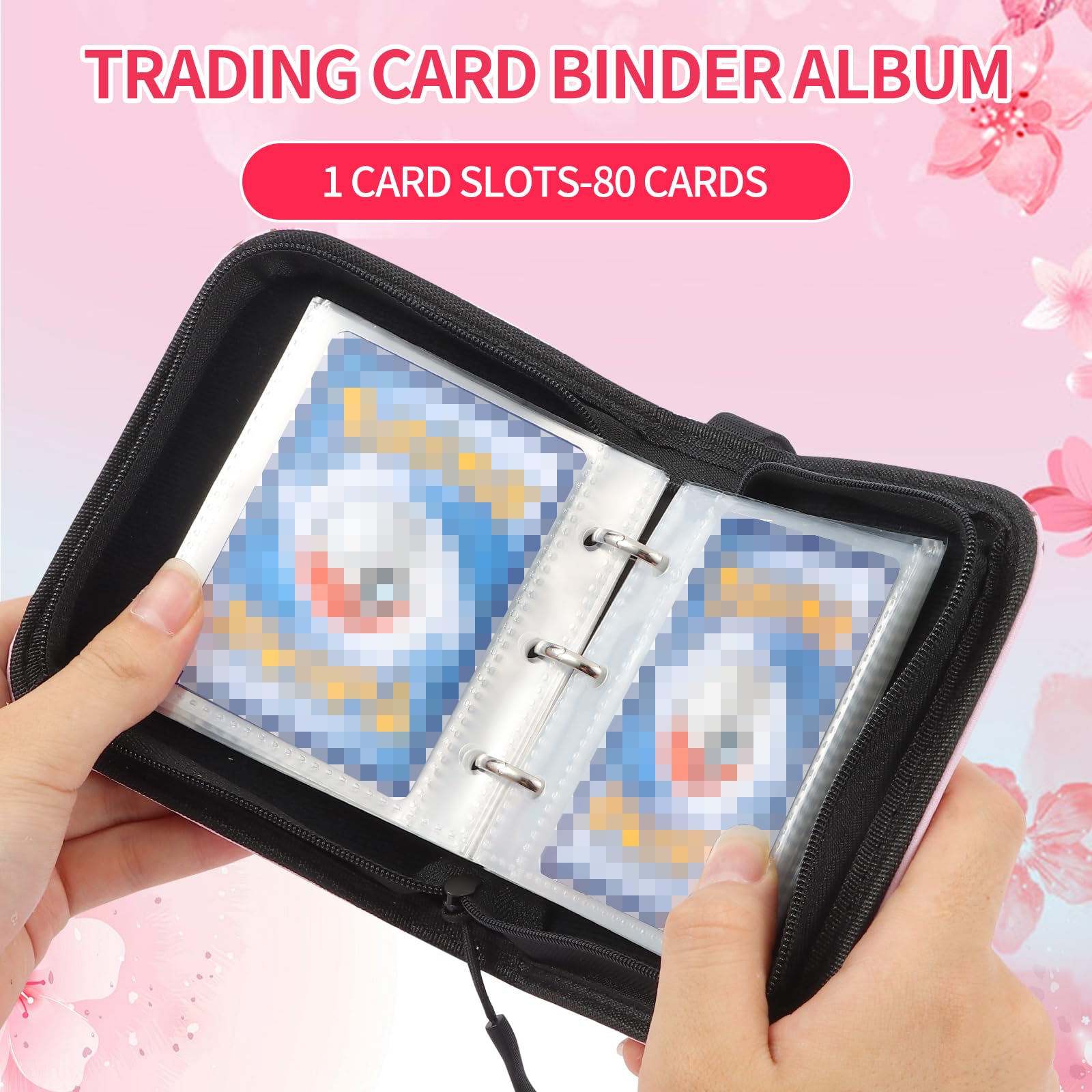 CLOKORIA Sakura Cat binder PU leather durable, water-resistant material