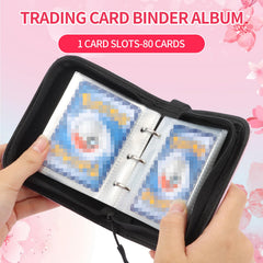 CLOKORIA Sakura Cat binder PU leather durable, water-resistant material