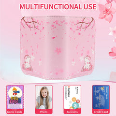 CLOKORIA Sakura Cat binder removable sleeves allow capacity customization