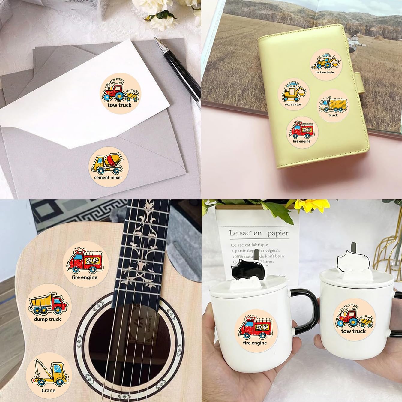 CLOSOCKEY bulldozer sticker supports visual learning and sticker rewards.