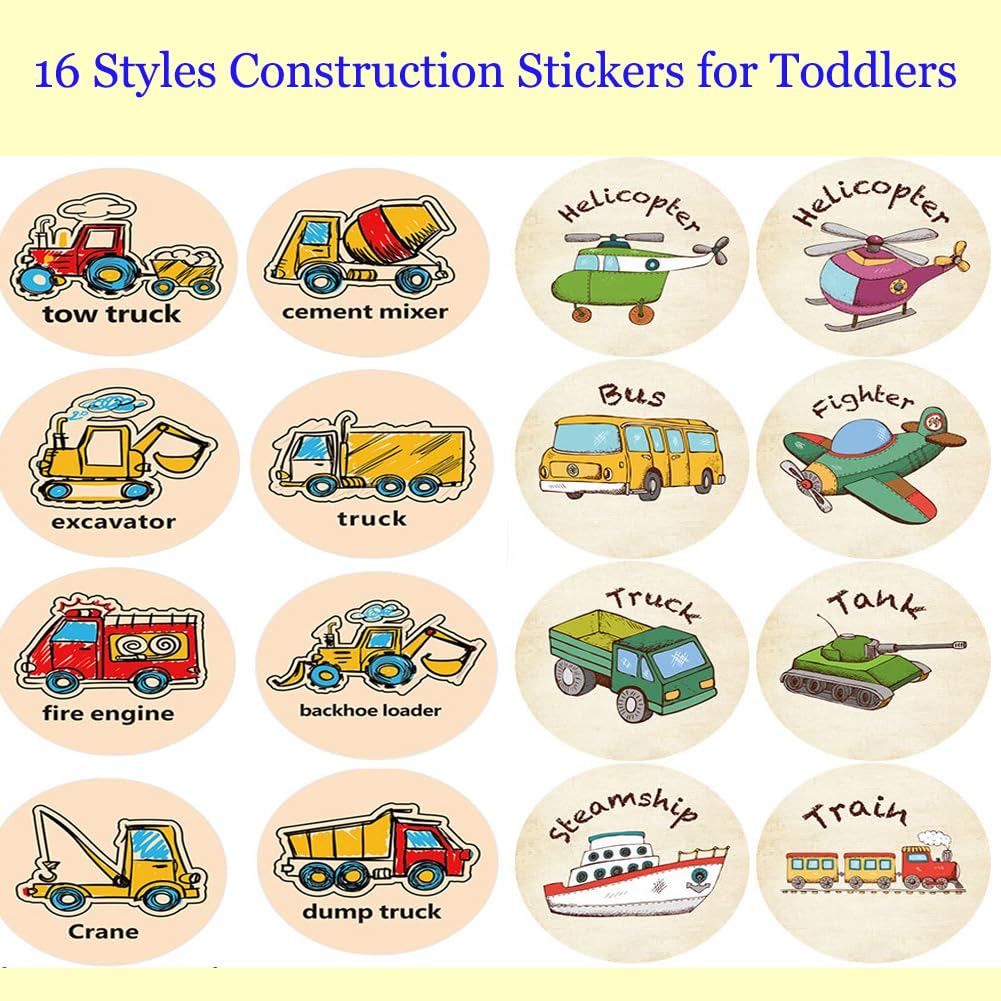 CLOSOCKEY transport sticker bus ideal for party favors and learning activities.