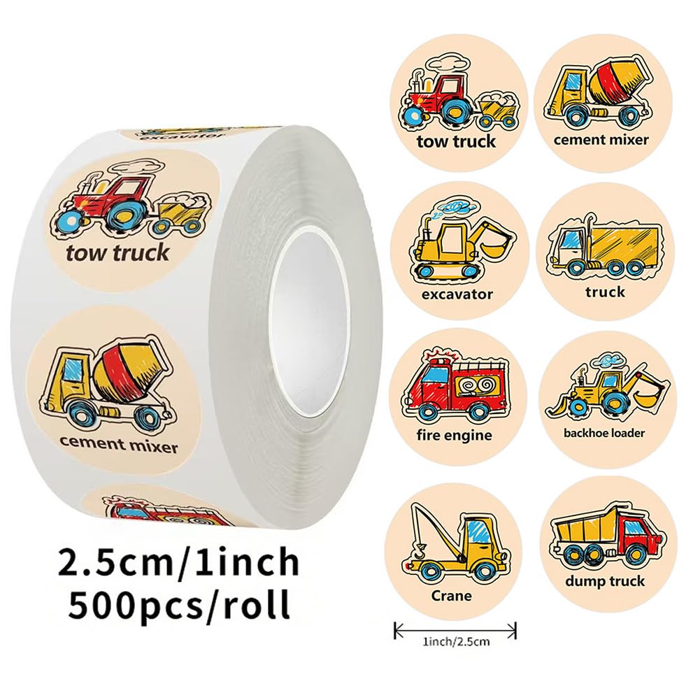 CLOSOCKEY tractor sticker for hands-on transportation lessons and crafts.