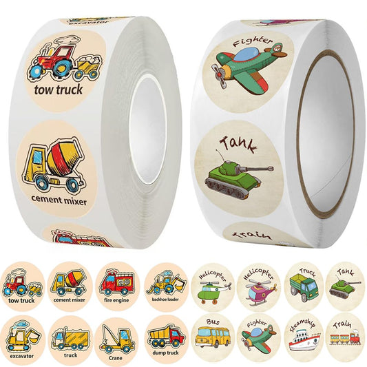 CLOSOCKEY transport sticker truck for classroom rewards and vehicle-themed crafts.
