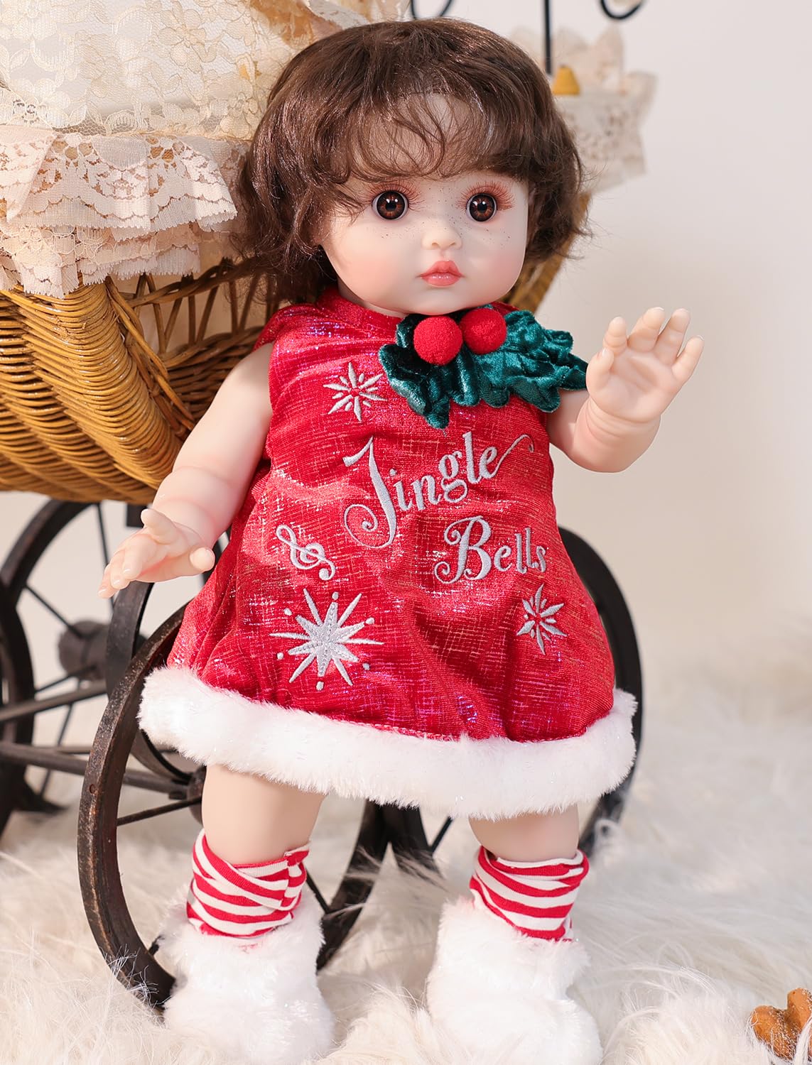 Cloveray doll with brown curly hair sparks imaginative storytelling and cuddles.