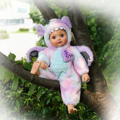 Cloveray Elara with newborn clothes fits tiny outfits for dress-up