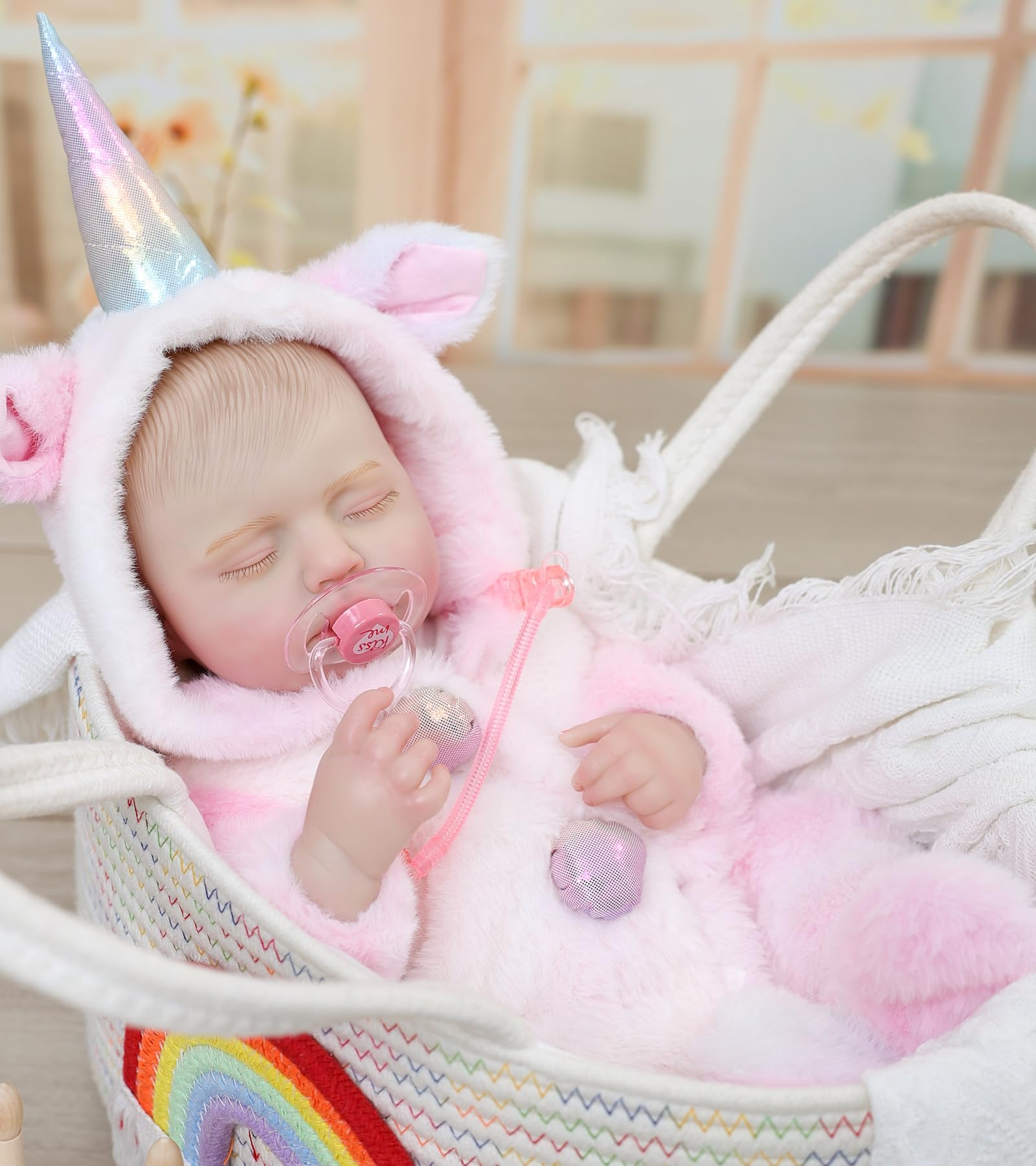 Cloveray Reborn dressable outfit with horn accessory supports imaginative dress-up.