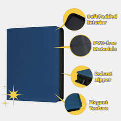CLOVERCAT binder dimensions show 16.1 by 12.5 by 2.2 inches for various cards.