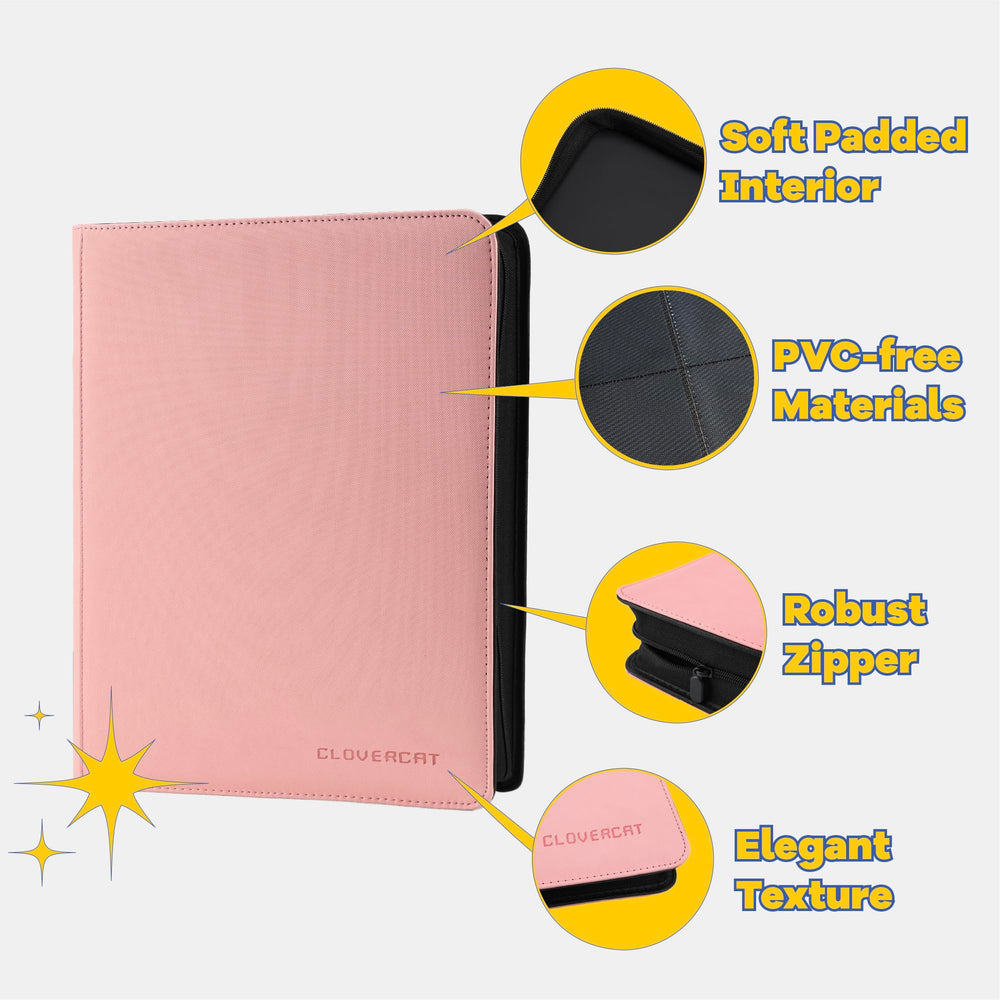CLOVERCAT includes 20 removable top-loader sleeves for added card protection.