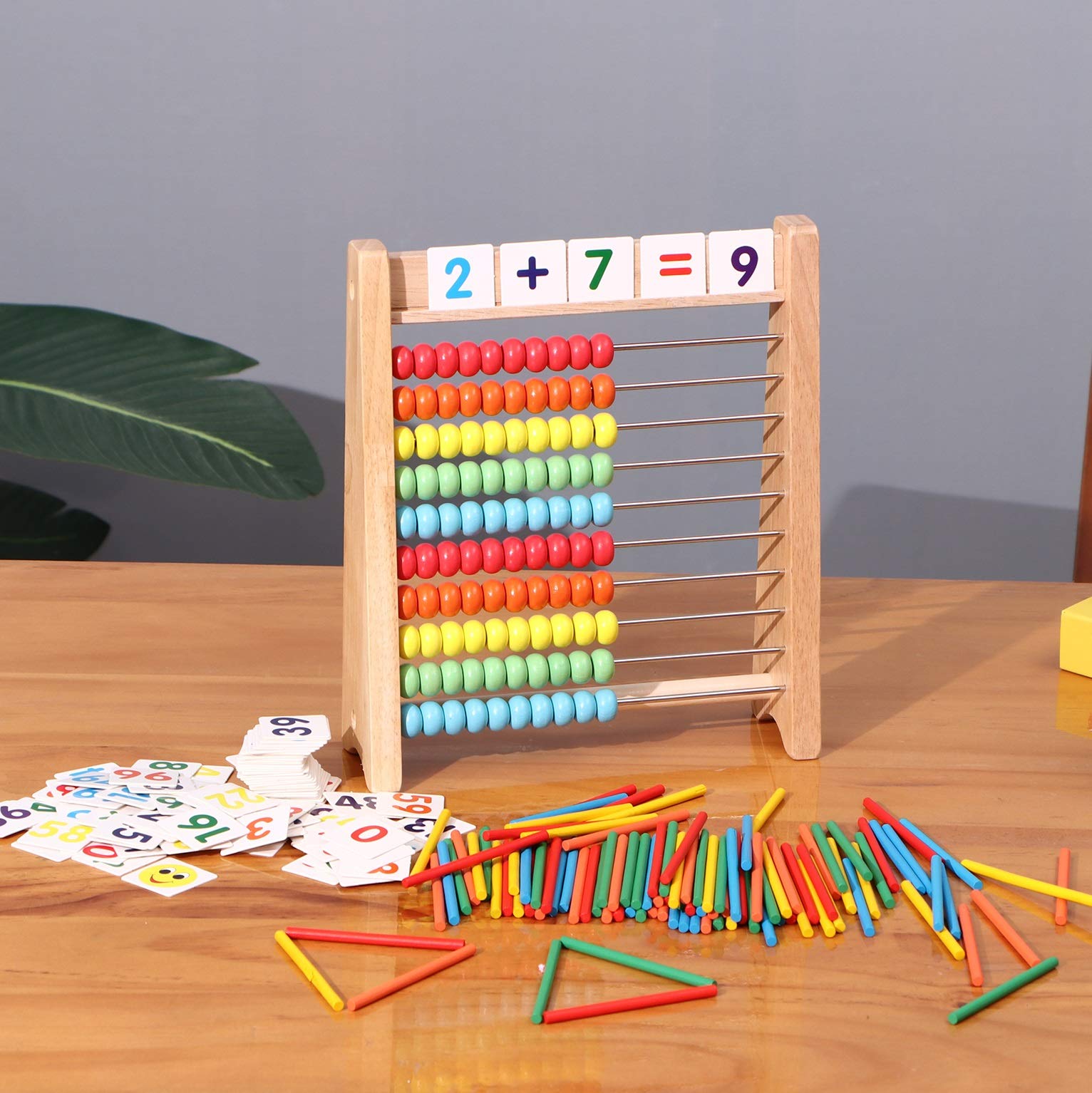 Cltoyvers BPA-free wooden toy uses non-toxic paint for safe play.