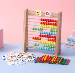 Cltoyvers rainbow beads offer tactile counting and color-coded math exploration.