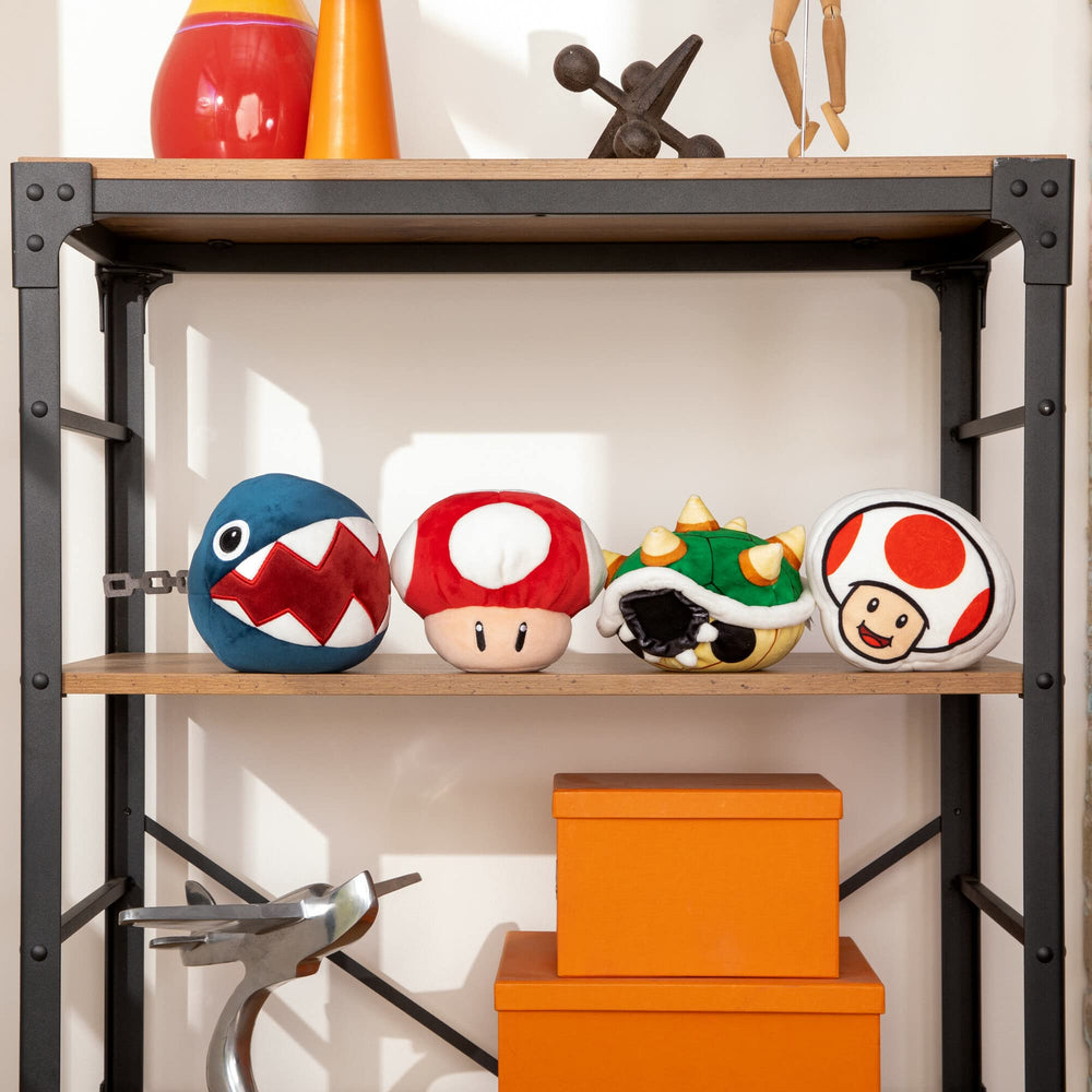 Junior-sized Bowser Shell plush, ideal for bedtime and travel.