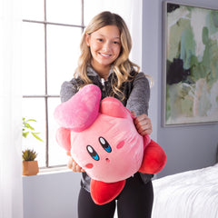 Mega-sized Kirby plush, cute stuffed animal for desks and shelves