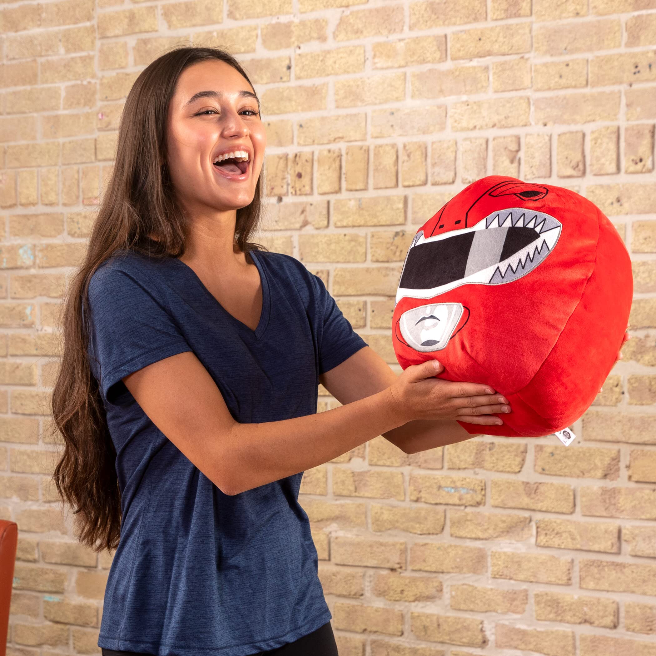 Club Mocchi Mocchi Collectible plush pillow invites display options.