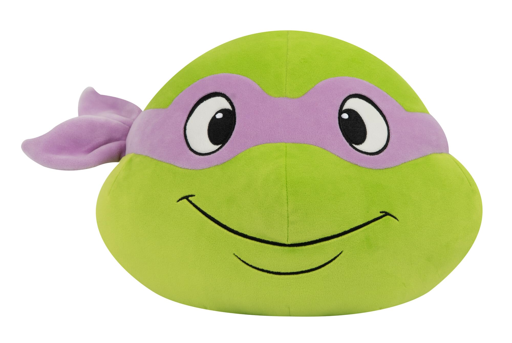 Club Mocchi Mocchi Donatello head plush 15-inch cuddly TMNT decor and cozy companion.