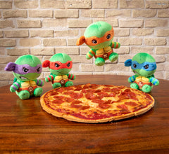Club Mocchi Mocchi Japan-design Leonardo plush adds charm to a shelf.