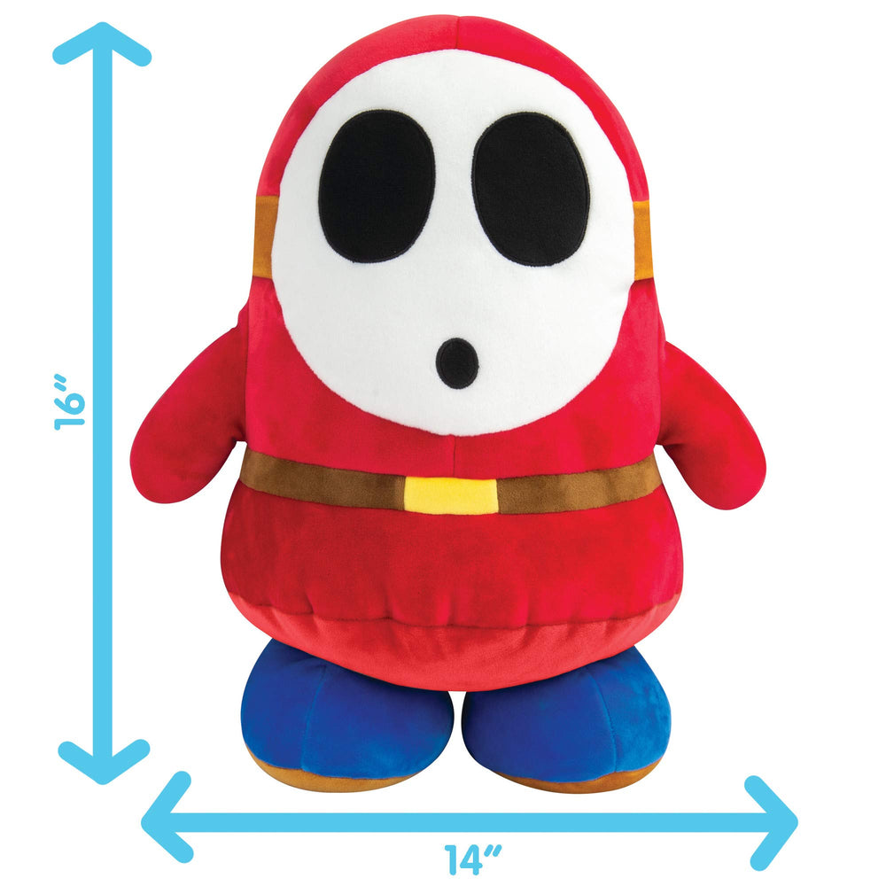 Club Mocchi Mocchi mega-sized 15-inch plush enhances kids' rooms with character.