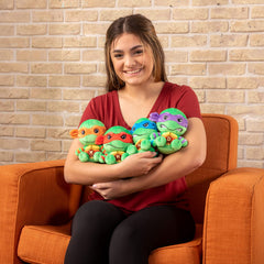 Club Mocchi Mocchi Michelangelo plush, collectible pack for TMNT fans