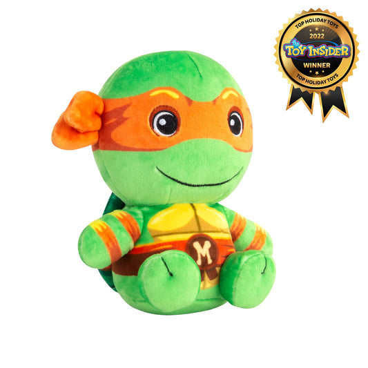 Club Mocchi Mocchi Michelangelo plush, side view, ideal huggable desk buddy