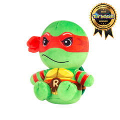 Club Mocchi Mocchi Raphael plush close-up face for character detail and collectibility.