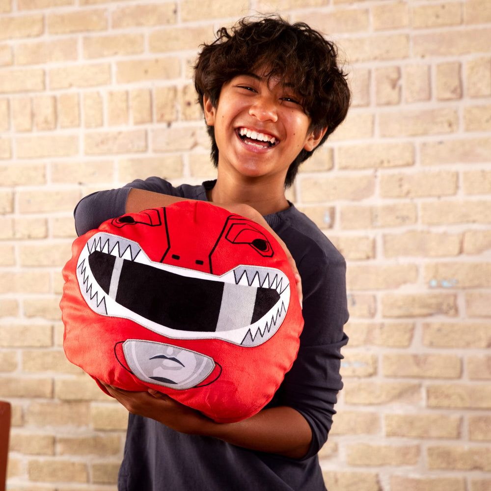 Club Mocchi Mocchi Red Ranger plush doubles as a cozy nap pillow.