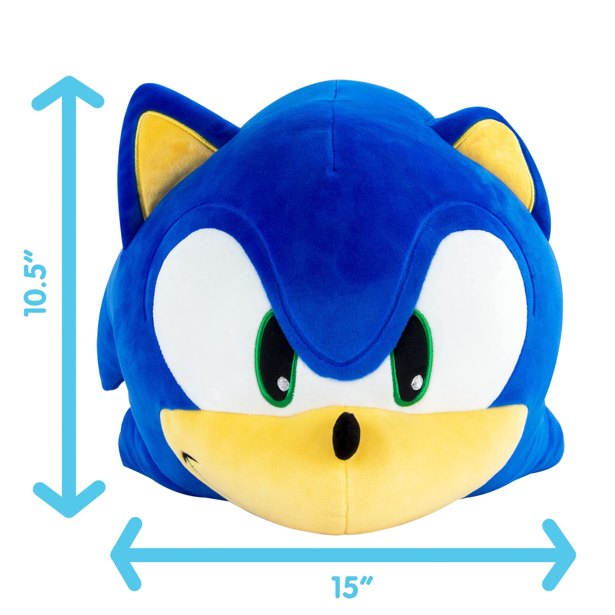 15-inch megawatt Sonic figure doubles as cozy nap pillow.
